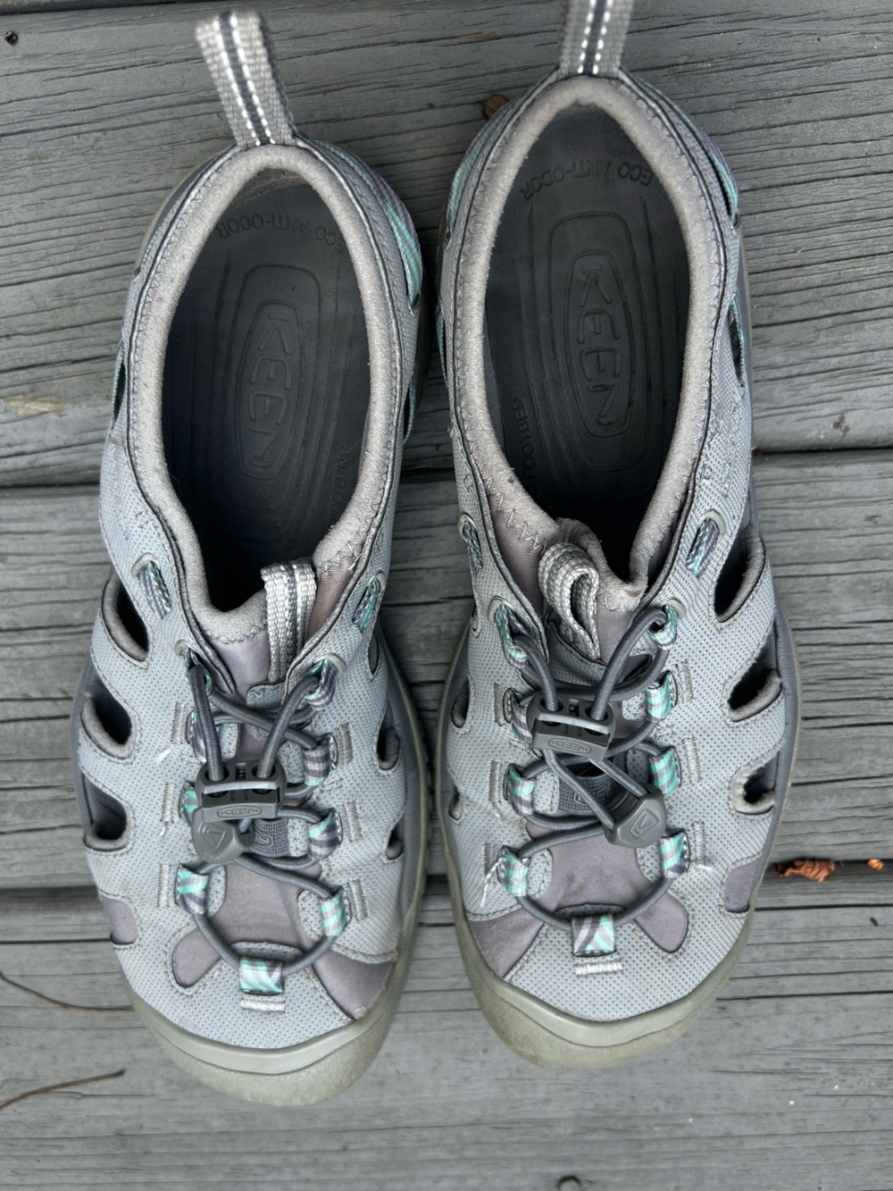 Keen Women's Gray and Teal Outdoor Sandals